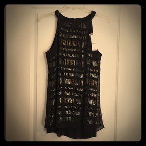 White House Black Market Shimmery Halter Top